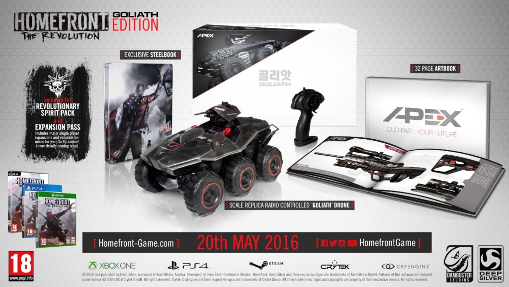 Homefront: The Revolution stiže 20. svibnja, a bit će dostupan za PC, PS4 i Xbox One.